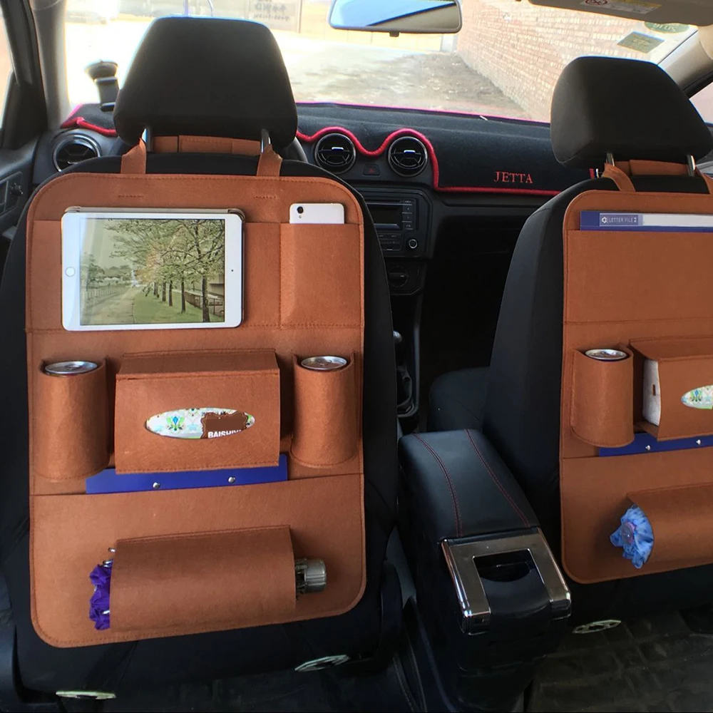 Car Organizer Multi-Pocket Back Seat Storage Bag Backseat Phone Pocket Pouch for Books Tablet Mobile Drinks Tissue | Автомобили и