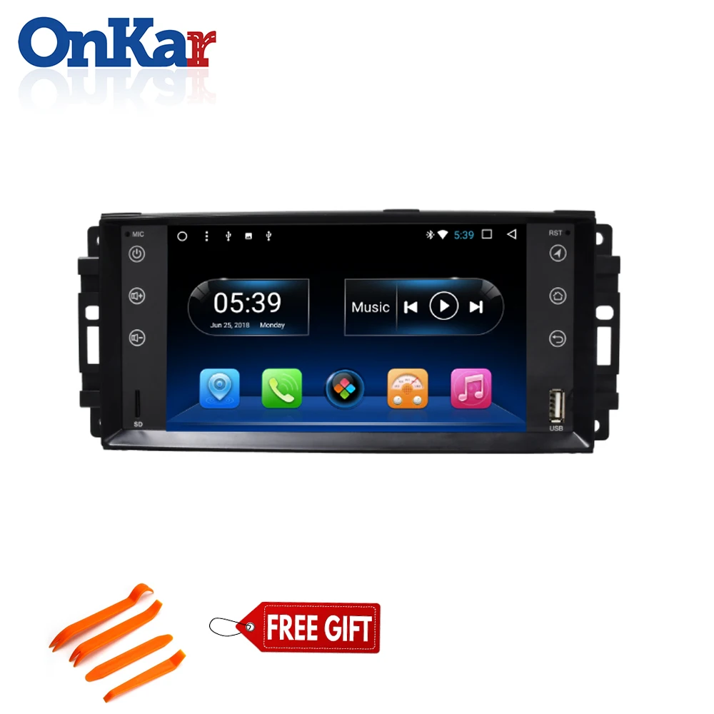 Евсюков Android автомобильный dvd gps Мультимедиа для Jeep Wrangler Компас 2008 2009 2010 с android 8 1 7