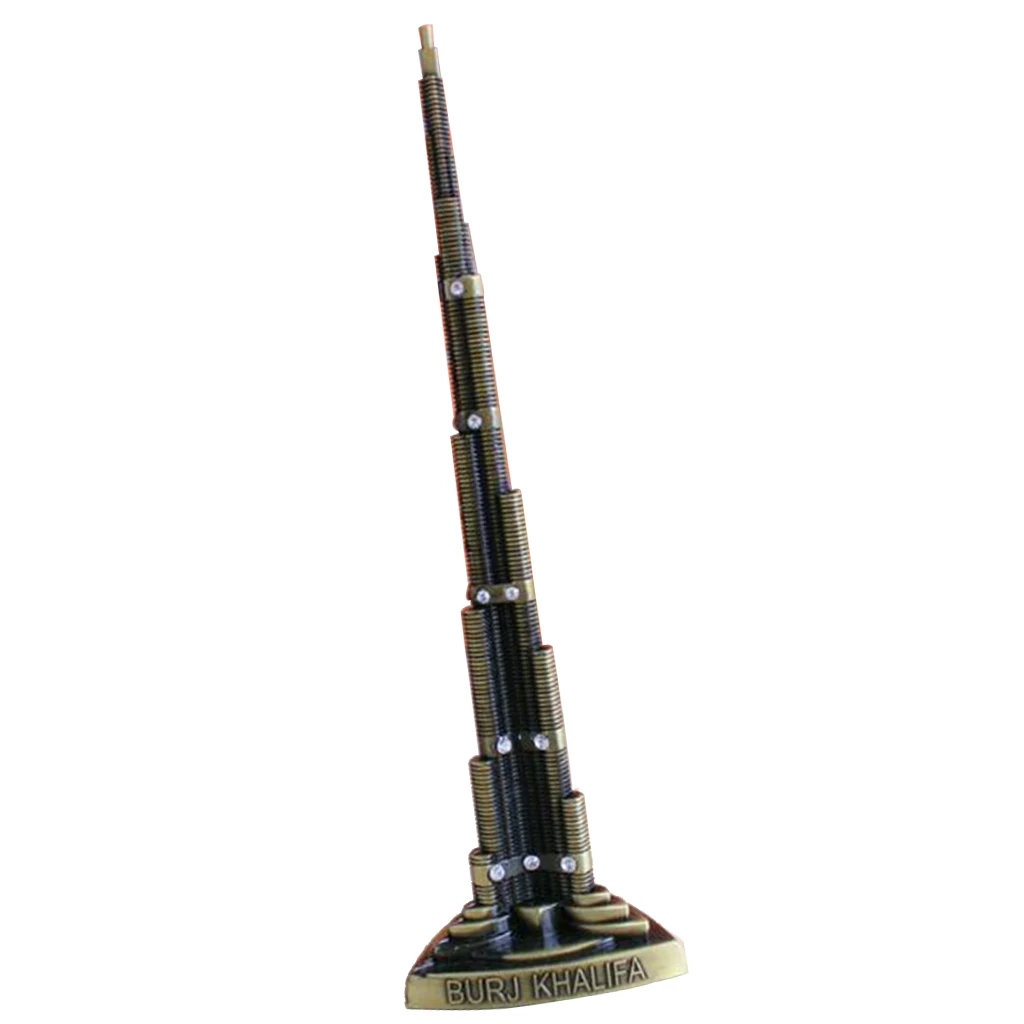 22cm Burj Khalifa Statue Famous Modern Architecture Model Famous Building in The World Bedroom Tabletop Decoration Souvenir Gift