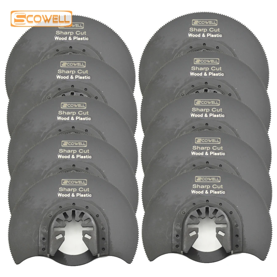 

SCOWELL 88mm Half Circle Mulitimaster Power Tools Oscillating Saw Blade For Woodworking Plunge Multi Tool Cutter Accessories