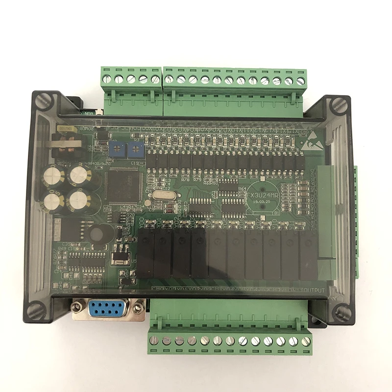 1 шт. с черным корпусом промышленная плата управления Plc FX3U 24MR поддержка Gx develoer
