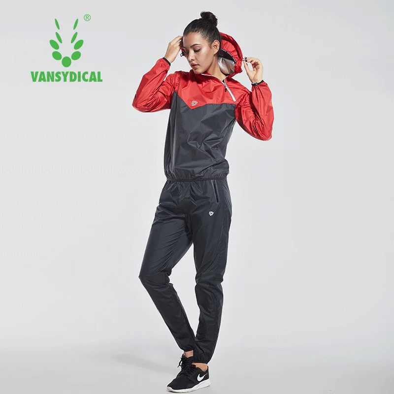 Vansydical спортивный костюм сауна для женщин и мужчин одежда тренажерного зала