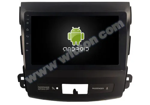 " Android 9,0 OS автомобильный мультимедийный навигатор gps радио для Mitsubishi Outlander 2006-2012 с большим углом обзора ips экран