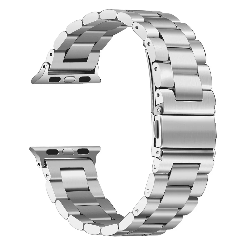 Браслет из нержавеющей стали для apple watch Band 40 мм 44 металлический ремешок iwatch Series SE 6