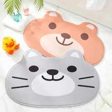 Мягкие Мультяшные Коврики для спальни, домашние коврики для ванной комнаты, Нескользящий Впитывающий коврик, коврик для пола, дверной гобелен для спальни, декоративный ковер