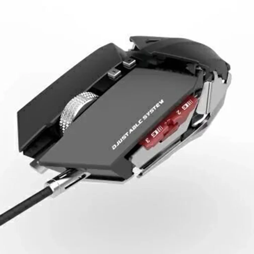Профессиональная G50 полная скорость фотоэлектрическая плетеная Проводная игровая мышь 10 кнопок с 4000 dpi для ПК компьютера