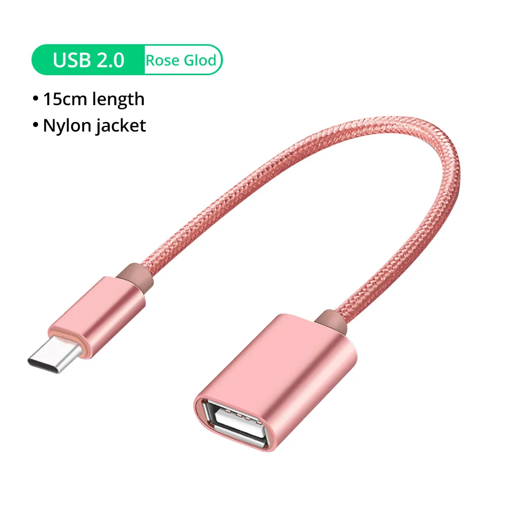 GUUGEI USB C к USB адаптер Тип C OTG кабель для samsung S10+ для Xiaomi Android MacBook папа к USB 3,0 A женский кабель адаптер
