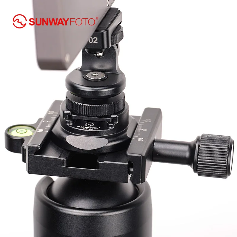 SUNWAYFOTO CB-02 адаптер для холодного башмака Кронштейн для вспышки аксессуары штатив быстросъемная пластина arca-swiss dslr камера адаптер для горячего башмака