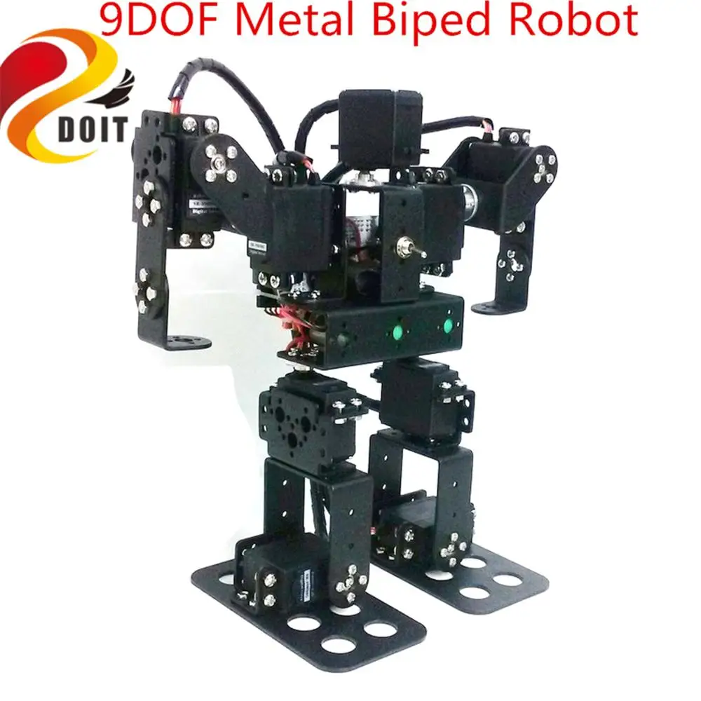 SZDOIT wifi управление 9DOF Интеллектуальный Biped человекоподобный робот рамка Комплект обучающий Роботизированный для Arduino Радиоуправляемый игрушечный робот цифровой сервоприводы