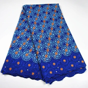

Latest african lace fabric swiss voile lace embroidery swiss lace fabric high quality 5yard nigerian lace fabric for dress LG185