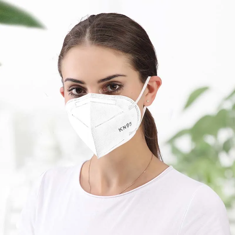 

10 Pcs KN95 Mask Nonwoven Dust Face Mask Dust Anti Infection N95 Masks Respirator PM2.5 Protective Earloop Masks KF94 FFP2