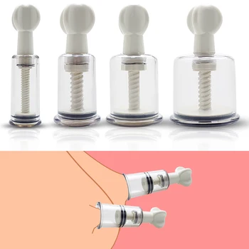 

Pump Suction Cupping Nipple Enhancer Enlargement Breast Enlarger Vacuum Fetish Firmer, Perkier, Larger Nipples Labium