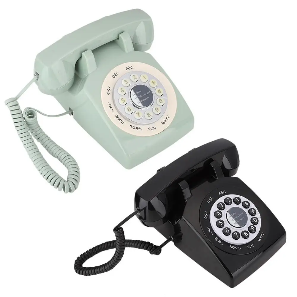 Портативный телефон, Ретро стиль, винтажный старомодный стационарный телефон, настольный телефон, портативный ретро телефон