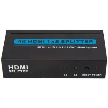 

4K HDMI Splitter Full HD 1080p Video HDMI Switch Switcher 1X2 Split 1 in 2 Out amplifier For HDTV DVD For PS3 Xbox