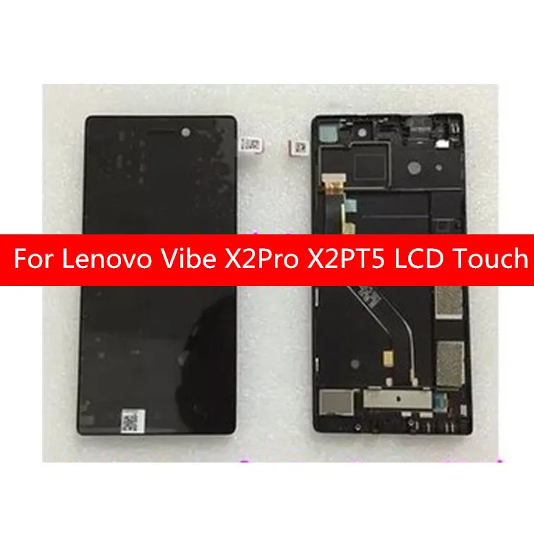 ЖК дисплей с сенсорным дигитайзером в сборе для Lenovo Vibe X2 Pro X2PT5 X2Pro рамкой запасные