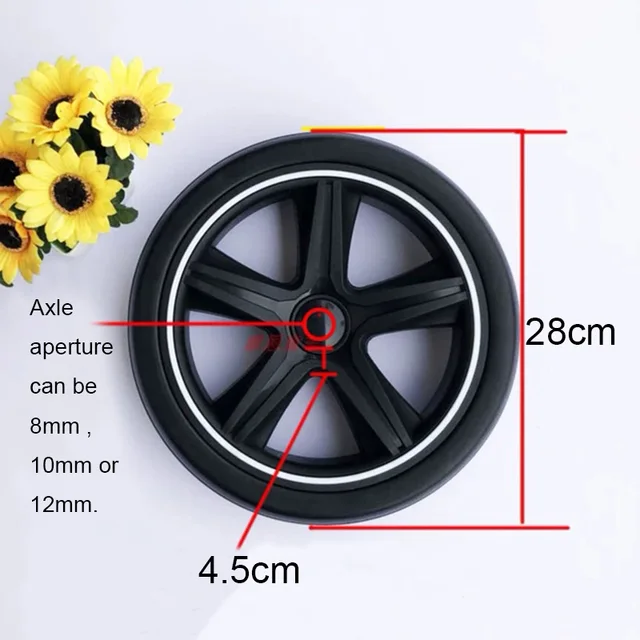 Ruote Passeggino Sostitutive - 1 Paio, Gomma, 360° Flessibili, Anteriore O Posteriore - Foto 12