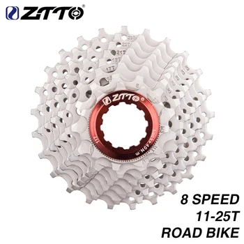 

ZTTO 8s 11-25T road bike Cassette Freewheel Road Bicycle Parts 16s 24s 8 Speed Sprocket Compatible for parts 2400 2300 Claris