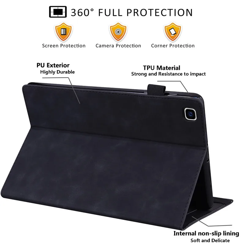 Case For Samusng Galaxy Tab A7 Lite 8.7 2021 SM-T220 SM-T225 Leather TPU Cover Folio Book Cover For Tab A7 Case 10.4 SM-T500_voghion.com
