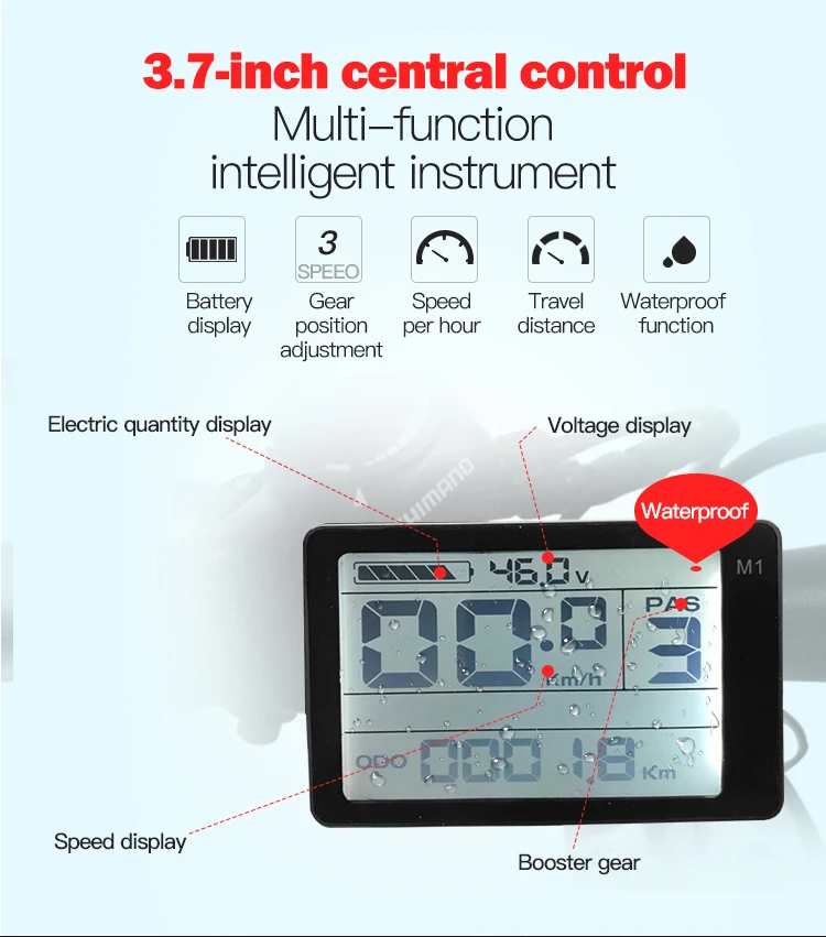 Excellent New electric bicycle 48V500W assisted mountain bicycle 50KM super large lithium battery 48V10.4AH electric bicycle Ebike Moped 6