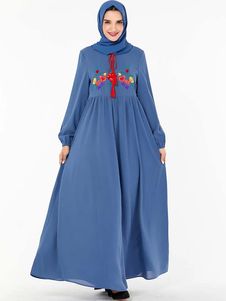 Женская одежда abaya Pakistan Дубай Турция Бангладеш большие размеры Исламская с