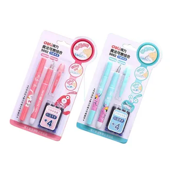 

Fountain Pens1 PC Student Calligraphy Pen Combination Package Cartoon Direct Liquid Pen Erasable Pen Package