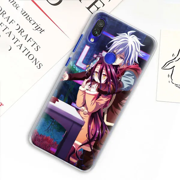 Нет игры нет жизни аниме чехол для Xiaomi mi A3 A1 A2 8 Lite 9T CC9E Play Red mi K20 Pro 7A Note 7 7S жесткий прозрачный чехол - Цвет: 13