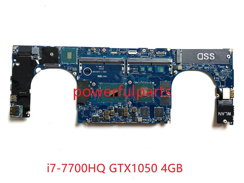 100% рабочая CN-0YH90J 0YH90J YH90J для dell XPS 9560 Материнская плата ноутбука CAM00 01 LA-E331P MB с i7-7700HQ