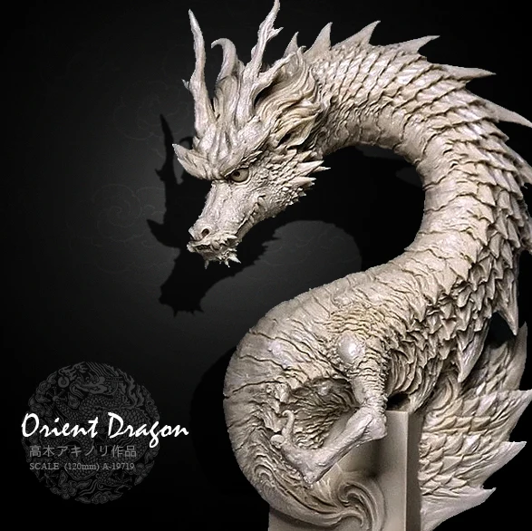 Resin Model National Day Dragon Half Body (12CM) Colorless A-19719 | Игрушки и хобби