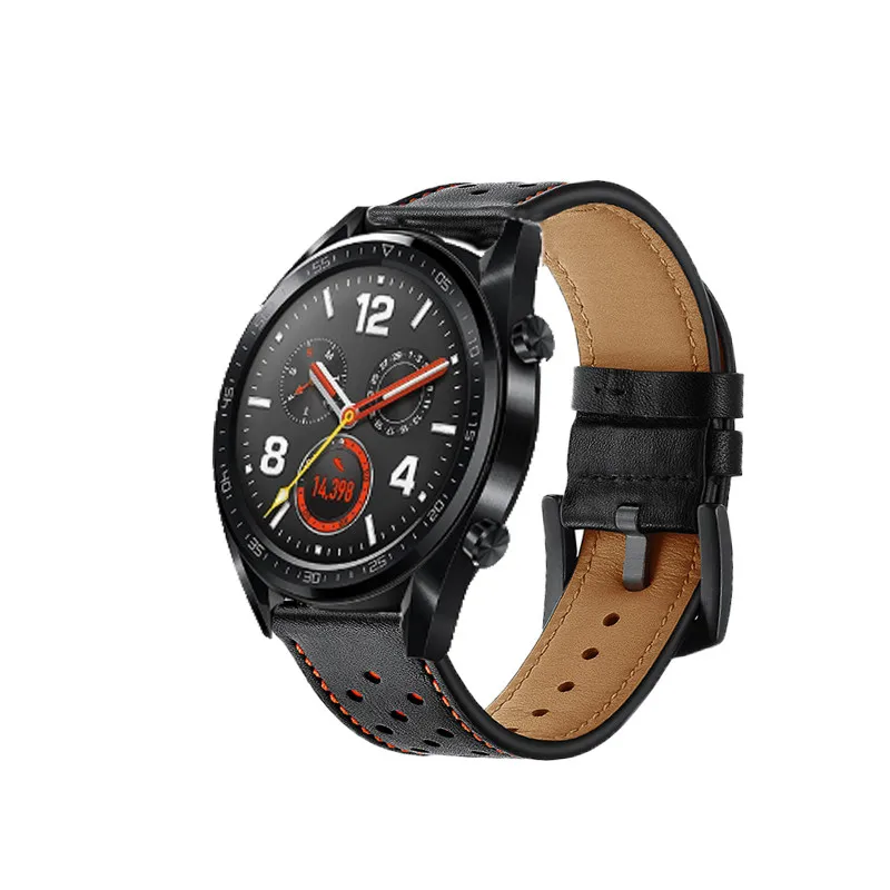 Сменный ремешок для huawei Watch GT 42 мм 46 Honor Magic/Watch 2 Pro Кожаный часов мягкий