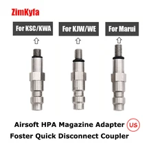 Airsoft HPA Magazine Taps Valve Adapter Male Foster Quick Disconnect Coupler (US)