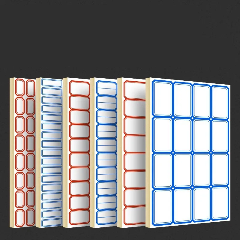 

70 pcs/Package White Sticker Labels Write Name Sticker Blank Sticker Label Child Stationery Sticker For Planners