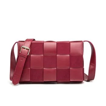 

Angel Kiss Brand Female Crossbody Sling Bag Women Small Woven Messenger Bag Mini Purse Puin Smooth and Suede Material