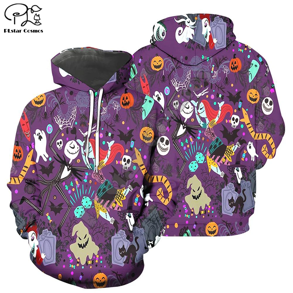 

PLstar Cosmos The Nightmare Before Christmas Jack Skellington Christmas Sweatshirt Funny 3Dprint Mens/Womens Hoodies Pullover A4