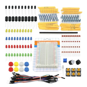 

for Arduino Resistor /LED / Capacitor / Jumper Wires / Breadboard Resistor Kit