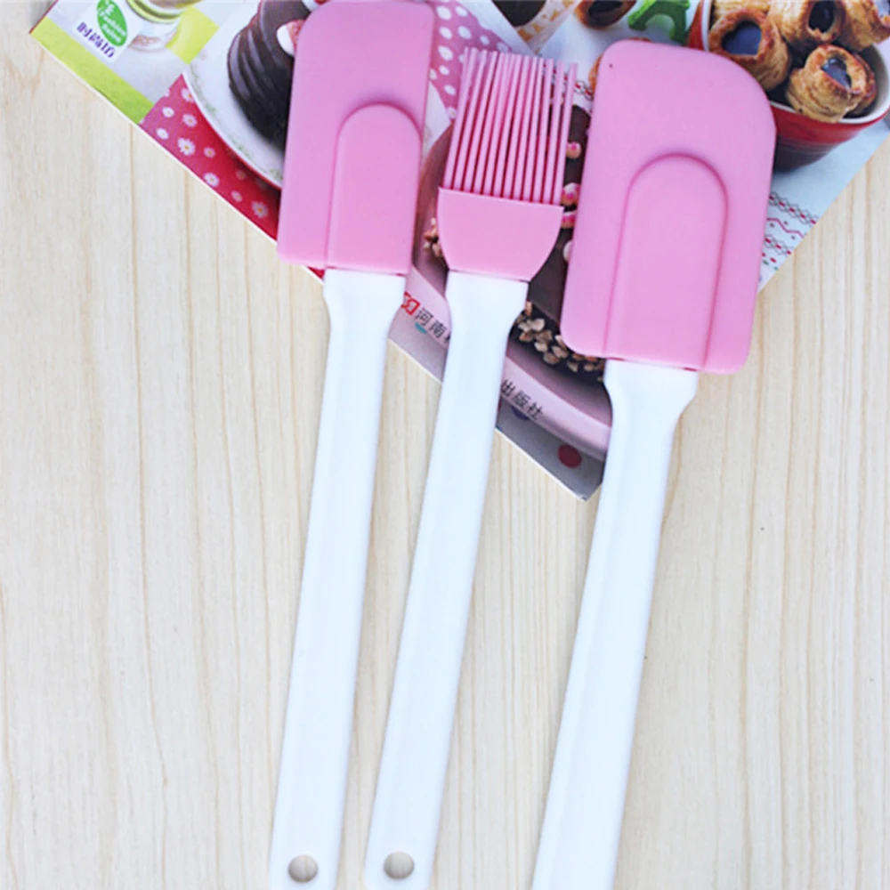 3 шт. силиконовые антипригарные шпатели для приготовления пищи|Принадлежности