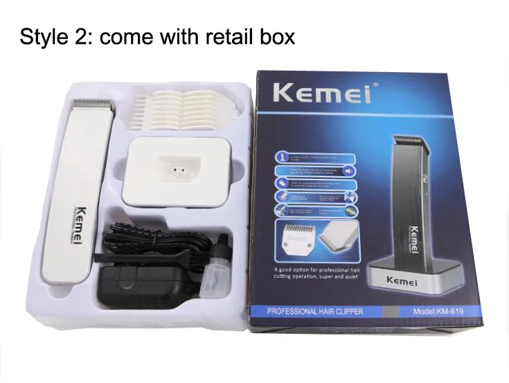 KEMEI KM-619 электрический триммер для стрижки волос, бороды, бритва, перезаряжаемая Стрижка волос, резак для мужчин, Детские волосы, машинка для стрижки