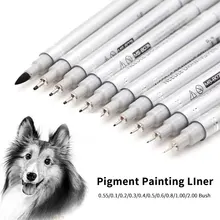 10 шт. водонепроницаемый ручной Дизайн Эскиз игла ручка ручной dawing liner fineliner мультфильм ручка подписи