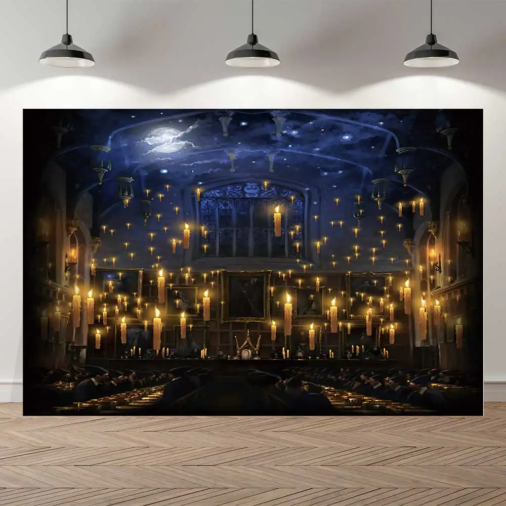 Photo Backdrop SeekPro Castle Magic for Children Party Halloween