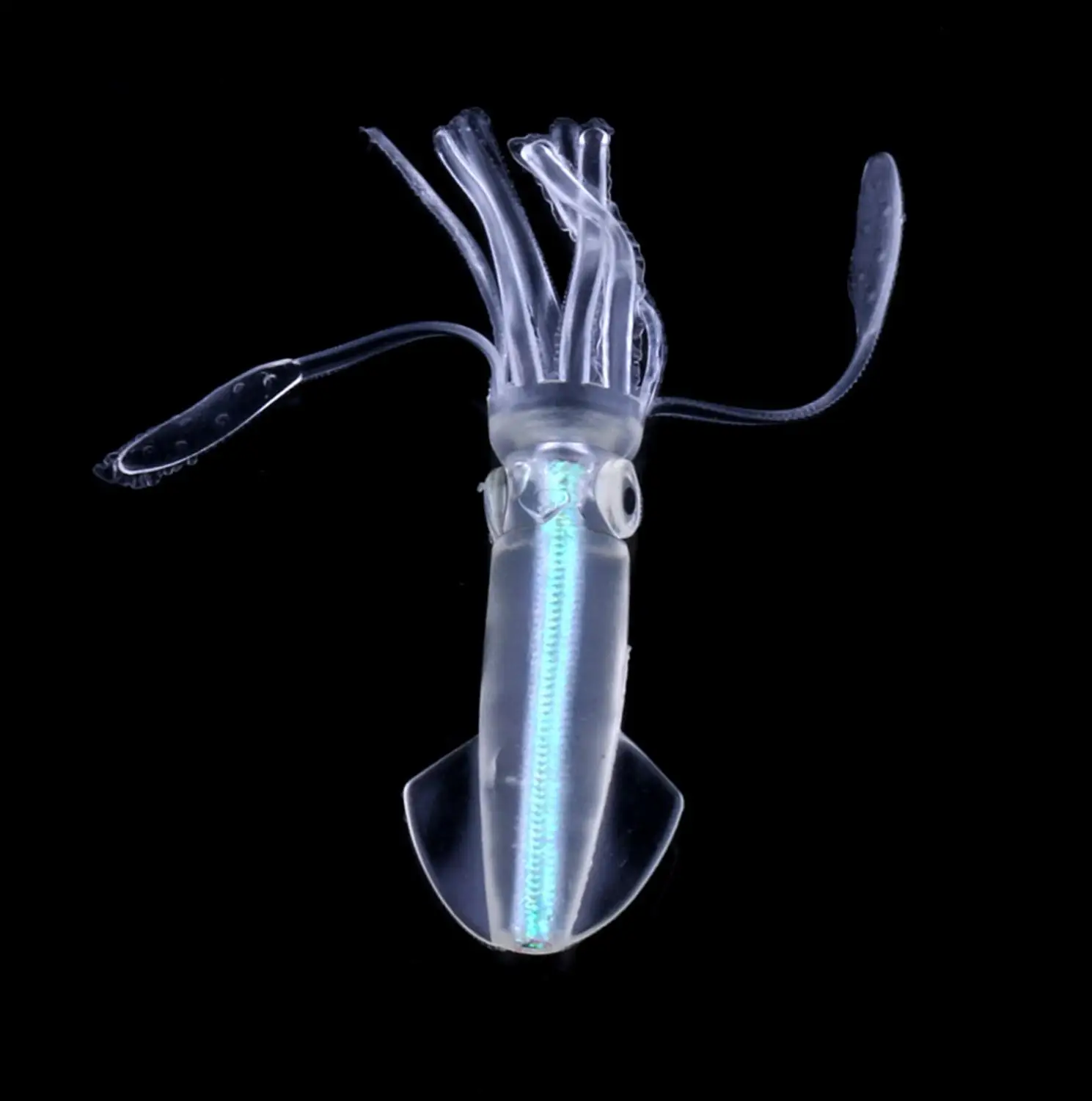 

50Pcs/10Pack Soft Octopus Squid Fishing Lure 10cm 8g Glow Luminous Soft octopus Skirt Wobblers Lures Pesca Artificial Baits