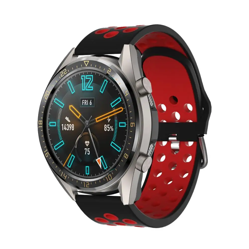 22 мм ремешок для часов huawei Watch GT2 GT 2 Смарт-часы с заменой ремешка силиконовый браслет Ремешки для наручных часов Honor Watch Magic ремешок