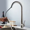 Brushed Kitchen Faucet SDSN Smart Touch Kitchen Faucets Pull Out Kitchen Mixer Tap 304 Stainless Steel Sensor Kitchen Faucets ► Photo 2/6