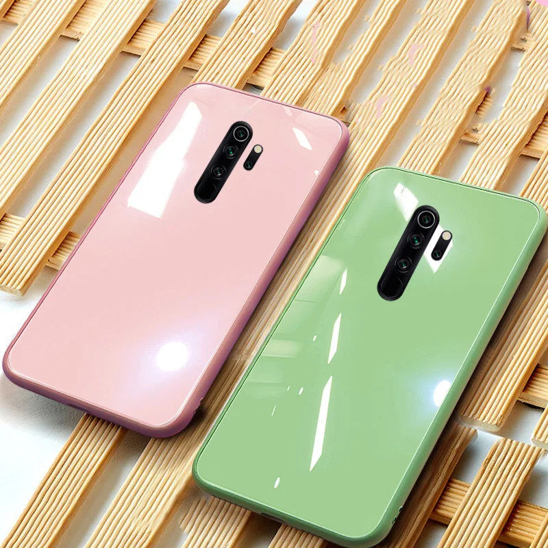 Жидкий силиконовый чехол-рамка для Xiaomi mi 9 SE 8 CC9 CC9E A3 Lite 9T Pro, чехол из закаленного стекла для Red mi Note 8 7 K20 Pro