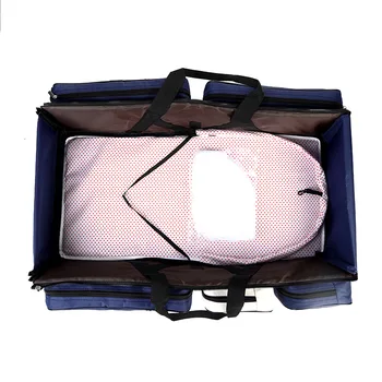 Portable Baby Travel Folding Bed Newborn Mommy Bag Single Shoulder Mother And Baby Bag Multifunctional Mosquito Net Crib 4