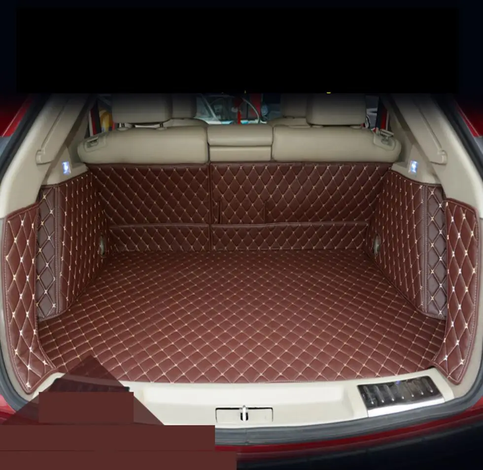 Волоконно-кожаный коврик для багажника автомобиля для cadillac srx 2010 2011 2012 2013 автомобильные аксессуары