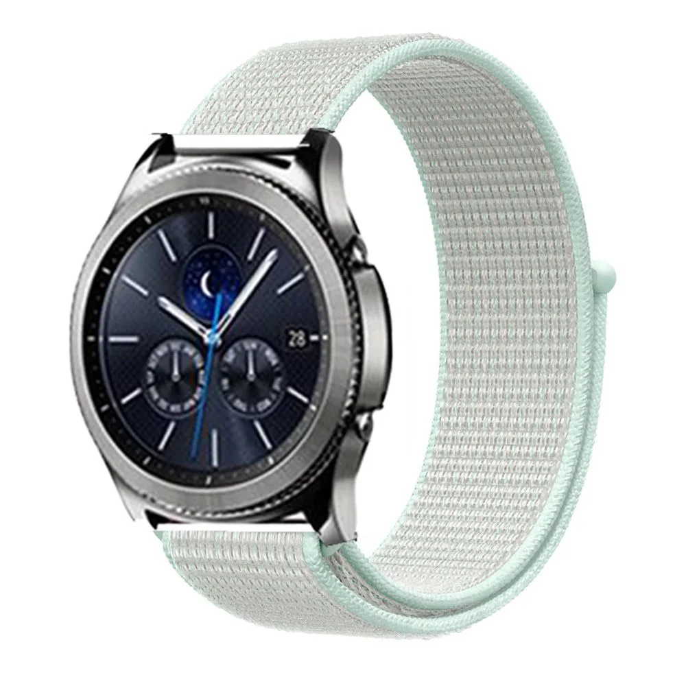 teal tint 30 22 мм ремешок для часов samsung galaxy watch 46 мм 42 мм активный 2 нейлон huawei watch gt ремешок Amazfit bip gear S3 Frontier 44 40 - Цвет ремешка: teal tint 30