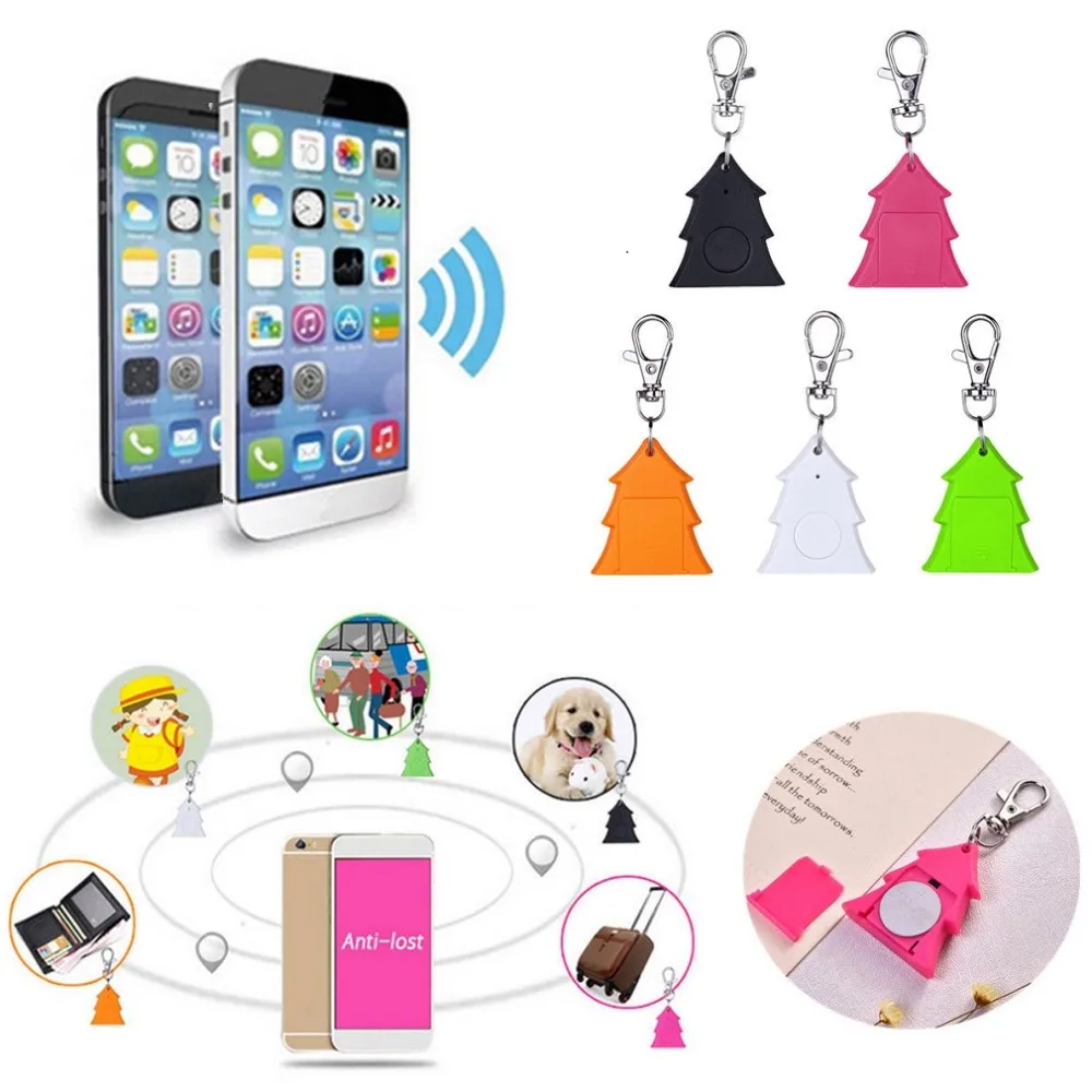 

Mini Christmas Tree Anti-lost Keychain GSM GPRS GPS Tracker Locator Device Smart Tag Bluetooth Alarm Keychain Wireless Finder
