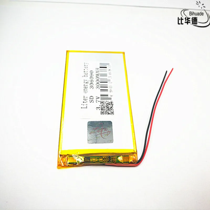10 шт литиевая батарея хорошего качества 3,7 V, 3000 mAH 306090 полимер литий-ионный/литий-ионный аккумулятор для планшетных ПК, gps, mp3, mp4