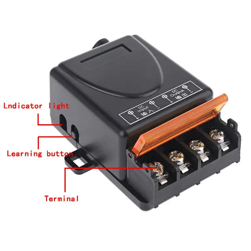 Universal 433mhz DC9V 12V 24V 36V 48V 85V 2CH RF Wireless Remote Control Relay Switch Receiver Transmitter