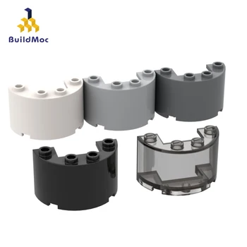 

BuildMOC 24593 2x4x2 curved wall panel ldd24593 Brick For Building Blocks Parts DIY Educational Tech Parts Toys