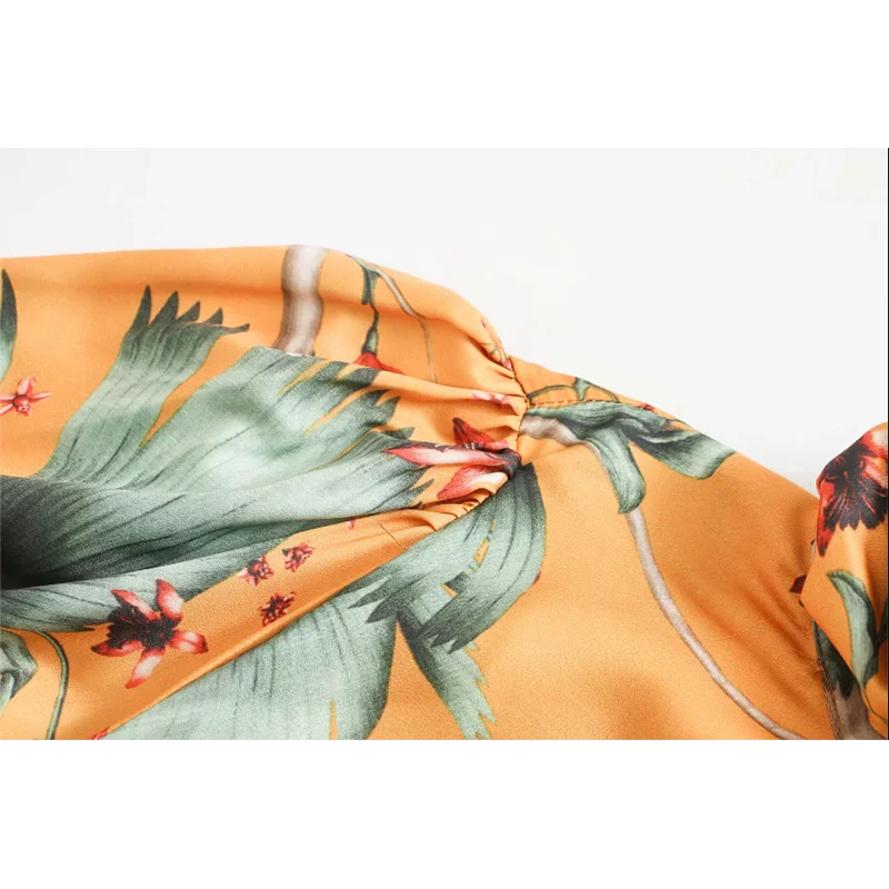 Женское платье с каскадными оборками za богемное бантом и длинным рукавом юбкой